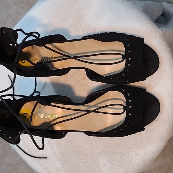 Nine West Women's Suede Strappy PeepToe - Picture 9 of 12